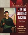 Dynamics of Effective Secondary Teaching MyLabSchool Edition