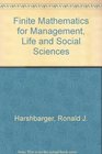 Finite Mathematics for Management Life and Social Sciences