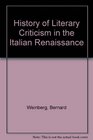 History of Literary Criticism in the Italian Renaissance