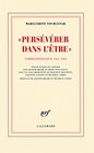 Persvrer dans l'tre Correspondance 19611963