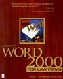 Microsoft Word 2000 for Law Firms
