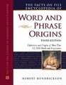 Facts on File Encyclopedia of Word and Phrase Origins (Facts on File Library of Language and Literature)