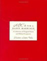 ABC's for a Happy Marriage