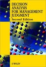 Decision Analysis for Management Judgment 2nd Edition