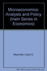 Microeconomics Analysis and Policy