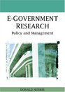 Egovernment Research Policy and Management