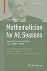 Mathematician for All Seasons Recollections and Notes Vol 1