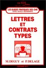Lettres et contrats types nouvelle dition