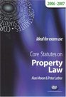 Core Statutes on Property Law 20062007