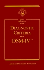 Quick Reference to the Diagnostic Criteria From DSMIV