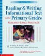 Reading  Writing Informational Text in the Primary Grades ResearchBased Practices