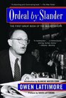 Ordeal by Slander The First Great Book of the McCarthy Era
