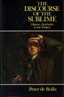 The Discourse of the Sublime Readings in History Aesthetics and the Subject