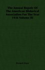 The Annual Repotr Of The American Historical Association For The Year 1936 Volume Iii