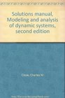 Solutions manual Modeling and analysis of dynamic systems second edition