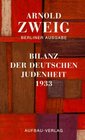 Bilanz der deutschen Judenheit 1933 Ein Versuch