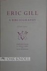 Eric Gill A Bibliography