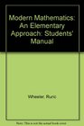 Modern Mathematics An Elementary Approach Students' Manual