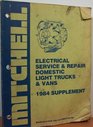 1984 Electrical Service  Repair Domestic Light Trucks  Vans