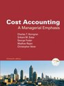 Cost Accounting: A Managerial Emphasis (13th Edition) (MyAccountingLab Series)