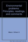 Environmental problems Principles readings and comments