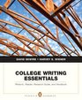 College Writing Essentials Rhetoric Reader Research Guided Handbook Value Pack