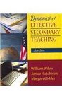 Dynamics Of Effective Secondary Teaching
