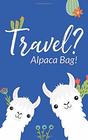 Travel  Alpaca Bag Small Travel Log Book for Women with Llama Cover Design