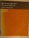 Study guide and readings to accompany Management theory process and practice 3rd ed