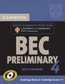 Cambridge BEC 4 Preliminary Student's Book with answers Examination Papers from University of Cambridge ESOL Examinations