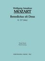 Benedictus sit Deus K 117  Vocal Score