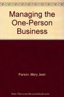 Managing the OnePerson Business