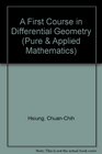 A First Course in Differential Geometry