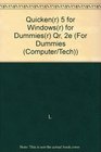 Quicken Five for Windows for Dummies Quick Reference