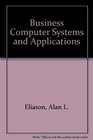 Business computer systems and applications
