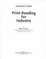 Print Reading for Industry/Instructor's Guide