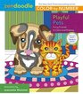 Zendoodle ColorbyNumber Playful Pets Furry Friends to Color and Display