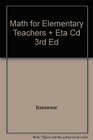 Math For Elementary Teachers Plus Eta Cd 3rd Edition