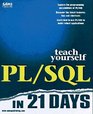 Teach Yourself Pl/SQL in 21 Days