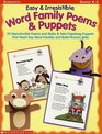Easy  Irresistible Word Family Poems  Puppets