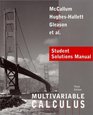 Calculus Multivariable Student Solutions Manual