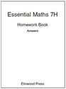 Essential Maths Homework Book Answers Bk 7H