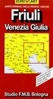 Carte stradali delle regioni 1250000 Con elenco dei comuni componente nautica e pianta delle citta di Trieste ed Udine