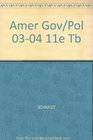 AMER GOV/POL 0304 11E TB