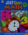 Quick and Easy Math for Grades K2