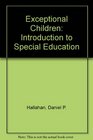 Exceptional children Introduction to special education