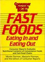 Fast Foods Eating in and Eating Out