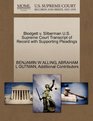 Blodgett v Silberman US Supreme Court Transcript of Record with Supporting Pleadings
