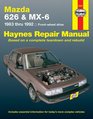 Haynes Repair Manual Mazda 626  Mx6 Automotive Repair Manual FrontWheel Drive 19831992