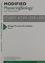 Biology The Core  Modified MasteringBiology with Pearson eText  ValuePack Access Card  for Biology The Core Package